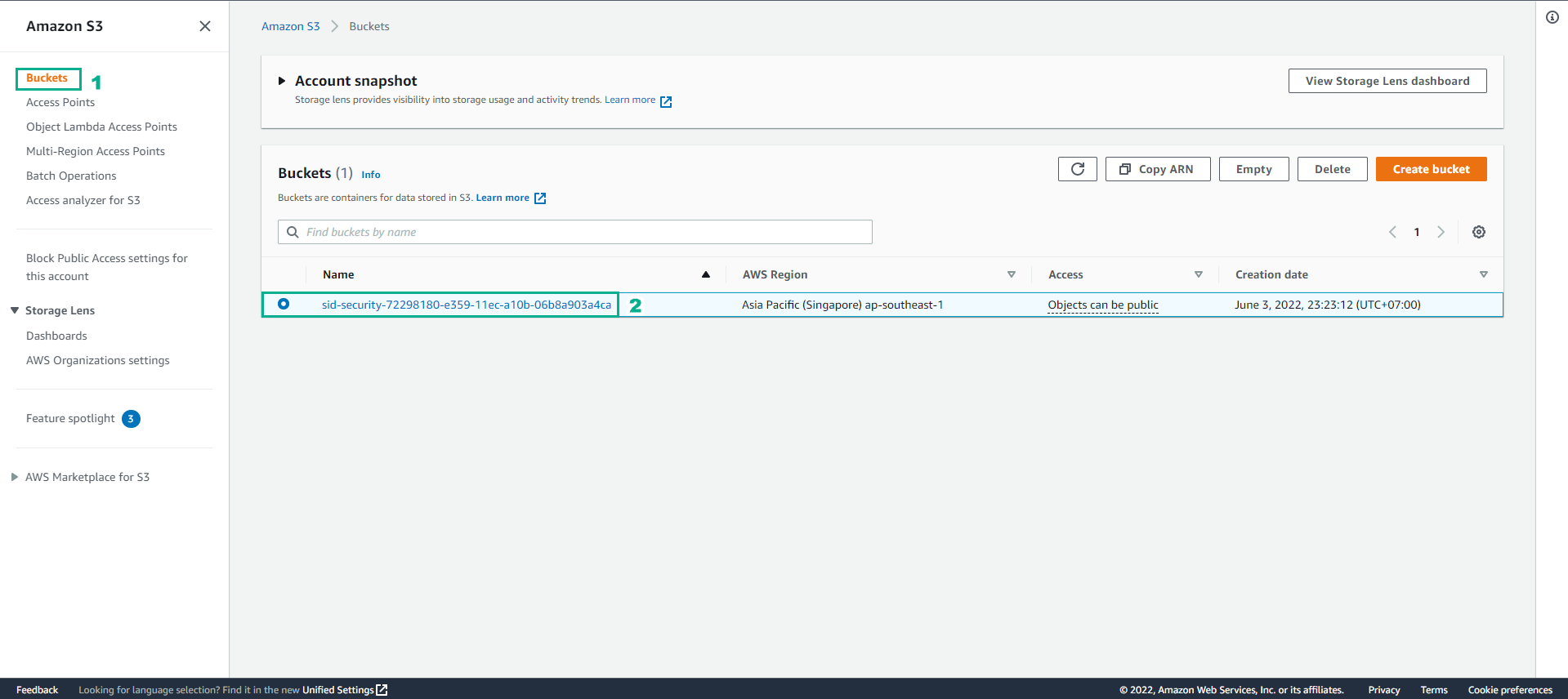 Amazon S3 Bucket Name